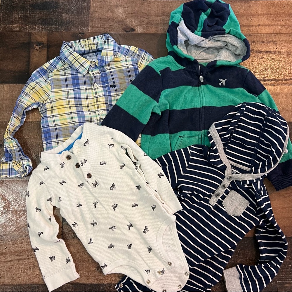 Carters Baby Boy Winter Top Bundle (Size 24M)